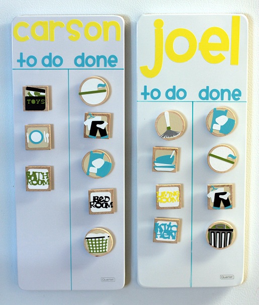 Cricut Crafts Ideas Blog Projects Magnetic Weekly Chore Chart Vanilla Joy