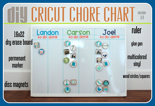  TUTORIAL Cricut Chore Chart v 3 0 
